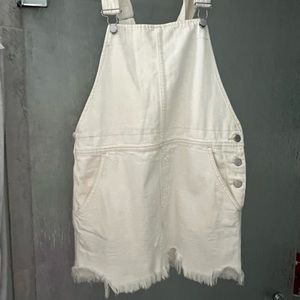 White Free People Dress Jumper / Overalls Size 8